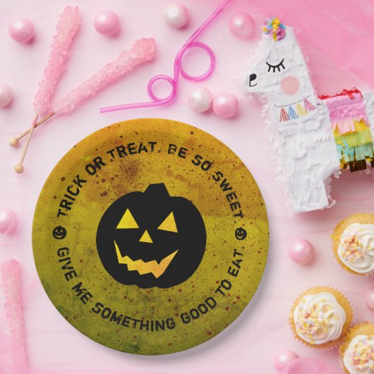 Halloween Pumpkin Blood geplättete Paper-Teller Pappteller (Party)