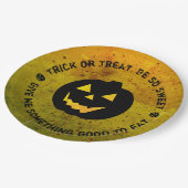 Halloween Pumpkin Blood geplättete Paper-Teller Pappteller (Schrägansicht)