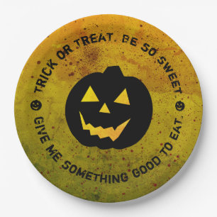 Halloween Pumpkin Blood geplättete Paper-Teller Pappteller