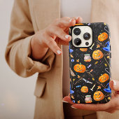 Halloween Pumpkin Blue Hexenhut iPhone Case Mate