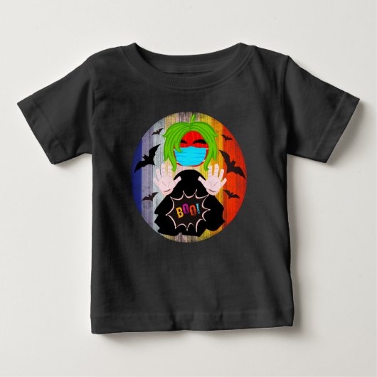 HALLOWEEN PUMPKIN BOO BABY T-SHIRT (Vorderseite)