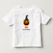 Halloween Pumpkin "BOO" - Personalisierter Name Kleinkind T-shirt (Vorderseite)