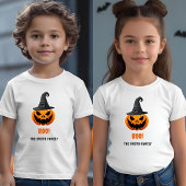 Halloween Pumpkin "BOO" - Personalisierter Name Kleinkind T-shirt