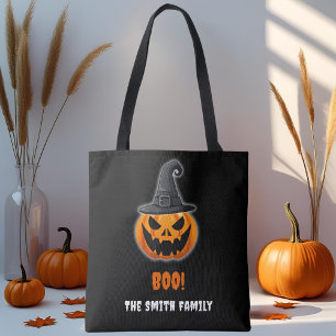 Halloween Pumpkin "BOO" - Personalisierter Name Tasche