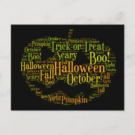 Halloween Pumpkin Boo! Postkarte