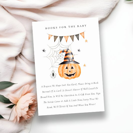 Halloween Pumpkin Books for Baby Shooting Begleitkarte