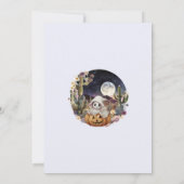 Halloween Pumpkin Boom Babydusche Einladung (Rückseite)