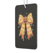 Halloween Pumpkin Bow Candy Corn Autolufterfrischer (Links)