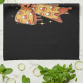 Halloween Pumpkin Bow Candy Corn Geschirrtuch (Gefaltet)