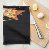 Halloween Pumpkin Bow Candy Corn Geschirrtuch (Viertel Falte)