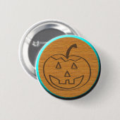 Halloween Pumpkin Button (Vorne & Hinten)