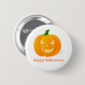 Halloween Pumpkin Button (Vorne & Hinten)