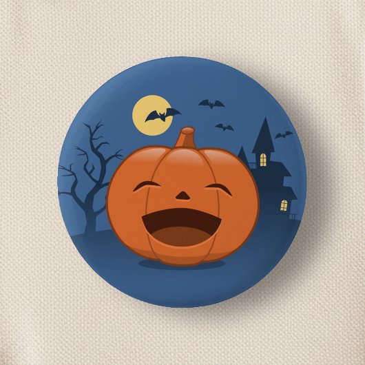 Halloween Pumpkin Button