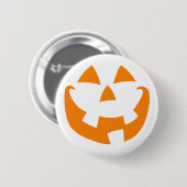 Halloween Pumpkin Button (Vorne & Hinten)