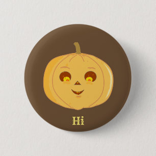 Halloween Pumpkin Button