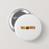 Halloween Pumpkin Button (Vorne & Hinten)