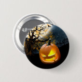 Halloween Pumpkin Button (Vorne & Hinten)