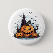 Halloween Pumpkin-Button Button (Vorderseite)