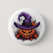 Halloween Pumpkin-Button Button (Vorderseite)