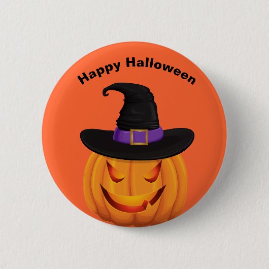 Halloween Pumpkin-Button Button (Vorderseite)
