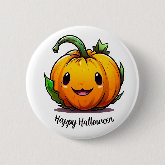 Halloween Pumpkin-Button Button (Vorderseite)