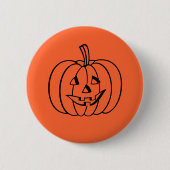 Halloween Pumpkin-Button Button (Vorderseite)