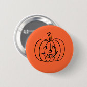 Halloween Pumpkin-Button Button (Vorne & Hinten)