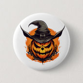 Halloween Pumpkin-Button Button (Vorderseite)