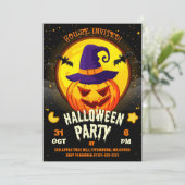 Halloween Pumpkin Carving Niedliche Spooktacular K Einladung (Stehend Vorderseite)