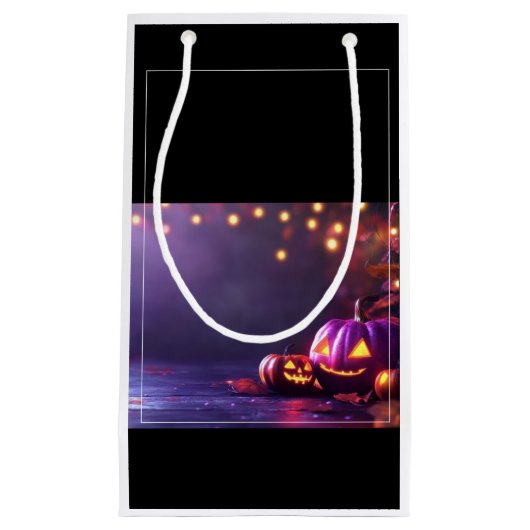 Halloween Pumpkin Carving Party Bag Kleine Geschenktüte (Vorderseite)