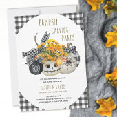 Halloween Pumpkin Carving Party Bauernhof Pumpkins Einladung