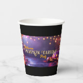 Halloween Pumpkin Carving Party Cup Pappbecher (Vorderseite)