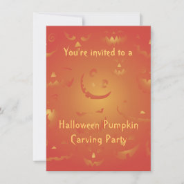 Halloween Pumpkin Carving Party Einladungen