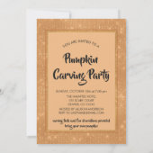 Halloween Pumpkin Carving Party Unicorn Einladung (Rückseite)