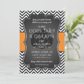 Halloween Pumpkin Carving und Cocktails Einladung (Stehend Vorderseite)