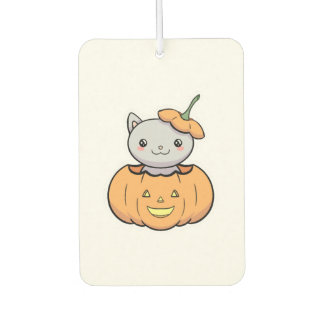 Halloween Pumpkin Cat Autolufterfrischer