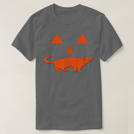 Halloween Pumpkin Cat JackoLantern Fun Spooky T-Shirt (Design vorne)