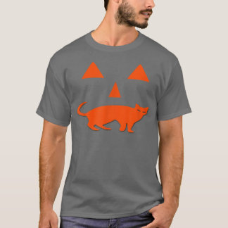 Halloween Pumpkin Cat JackoLantern Fun Spooky T-Shirt