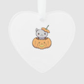 Halloween Pumpkin Cat   Ornament (Vorderseite)