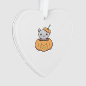 Halloween Pumpkin Cat   Ornament (Vorderseite)