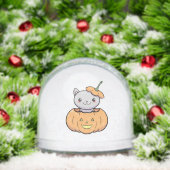 Halloween Pumpkin Cat   Schneekugeln (Weihnachten)