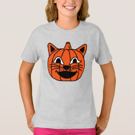 Halloween Pumpkin Cat T-Shirt