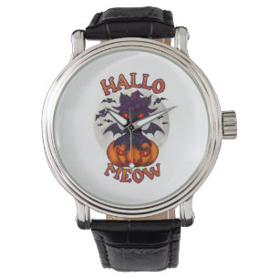 Halloween Pumpkin Catoween Armbanduhr