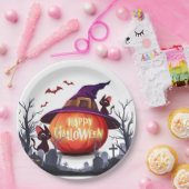 Halloween Pumpkin, Cats & Hexenha Pappteller (Party)