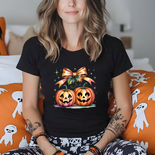 Halloween Pumpkin Cherries Herbst Herbstfarbe T-Shirt