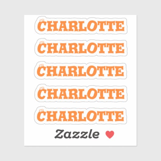 Halloween | Pumpkin Color Name Sticker (Blatt)