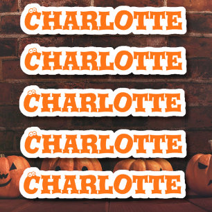 Halloween   Pumpkin Color Name Sticker