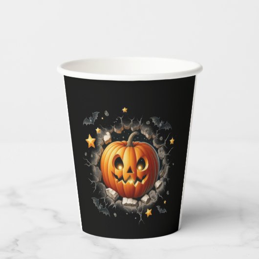 Halloween Pumpkin Cup Pappbecher (Rückseite)