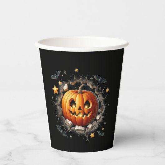 Halloween Pumpkin Cup Pappbecher (Vorderseite)