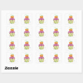 Halloween Pumpkin Cupcake Stickers (Blatt)